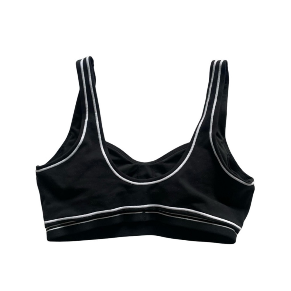 🆕💕ALO YOGA Airbrush Heart Trob Bra • BLACK & WHITE • MEDIUM • NWOT - Picture 3 of 8